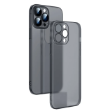Ally iPhone 13 Pro Max 6.7inch Frosted Glass Şeffaf Kamera Korumalı Kı