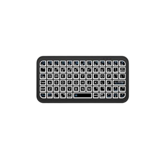 RGB Işıklı Kablosuz Mini Klavye 10 mm İnce Gövde