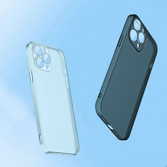 Ally iPhone 13 Pro Max 6.7inch Frosted Glass Şeffaf Kamera Korumalı Kı