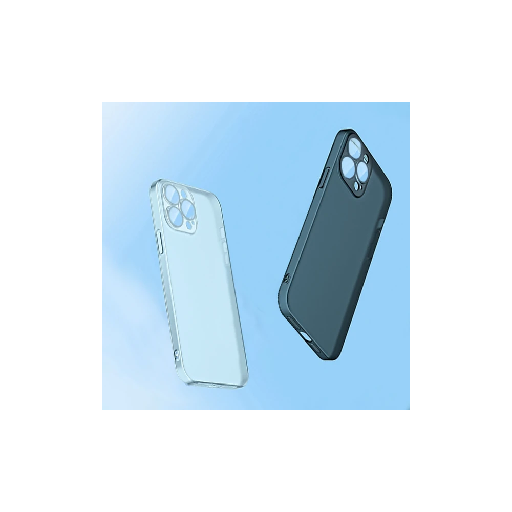 Ally iPhone 13 Pro Max 6.7inch Frosted Glass Şeffaf Kamera Korumalı Kı