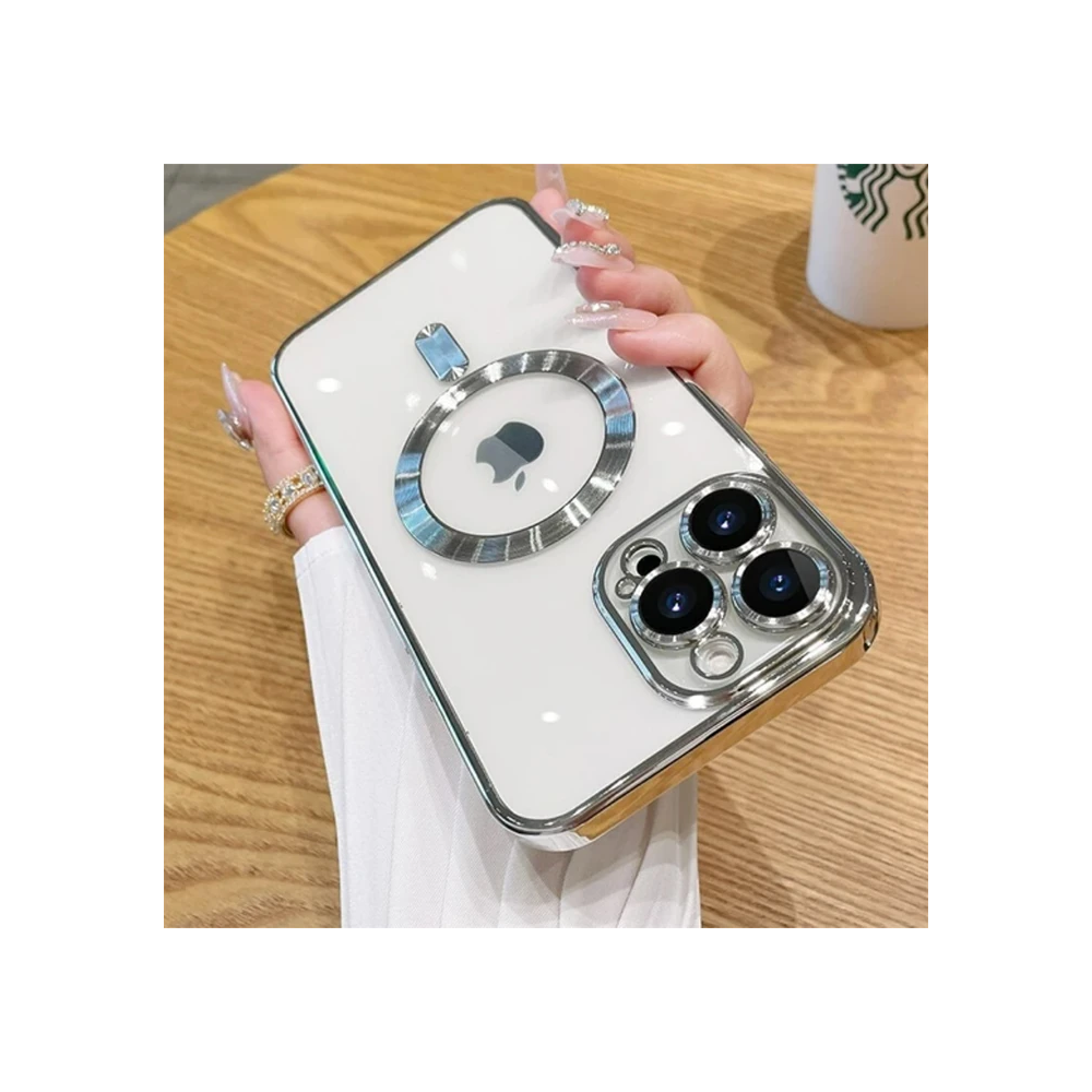 ALLY iPhone 14 Pro Max 6.7inç Renkli Kenar Lazer Çerçeveli Magsafe Uyu