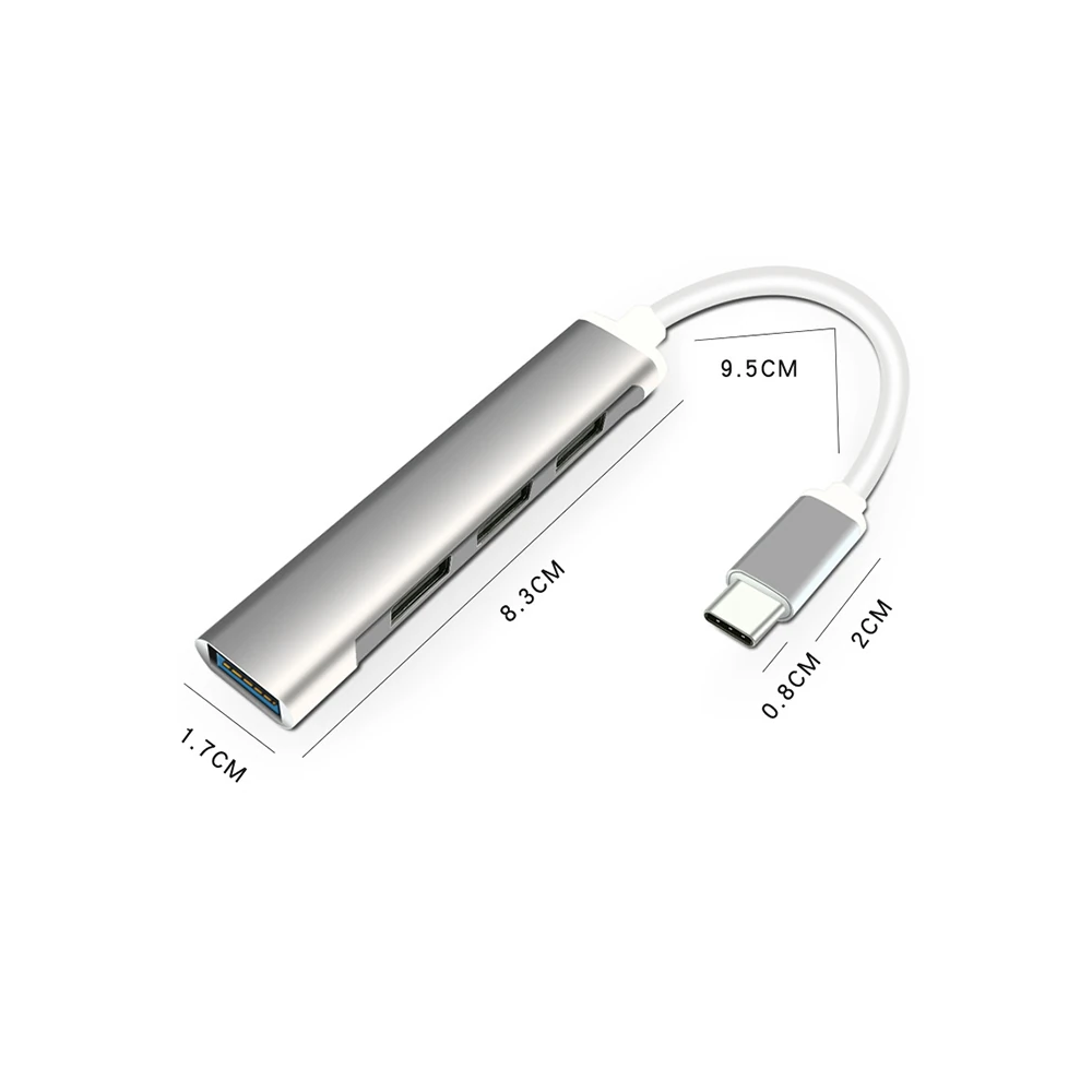 Ally S-803 4in1 Type-C to 4x USB3.0 HUB Çoğaltıcı Çevirici Dönüştürücü