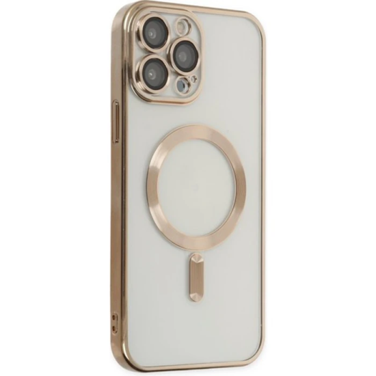 ALLY iPhone 14 Pro 6.1inç Renkli Kenar Lazer Çerçeveli Magsafe Uyumlu 