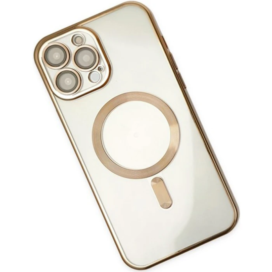ALLY iPhone 14 Pro 6.1inç Renkli Kenar Lazer Çerçeveli Magsafe Uyumlu 