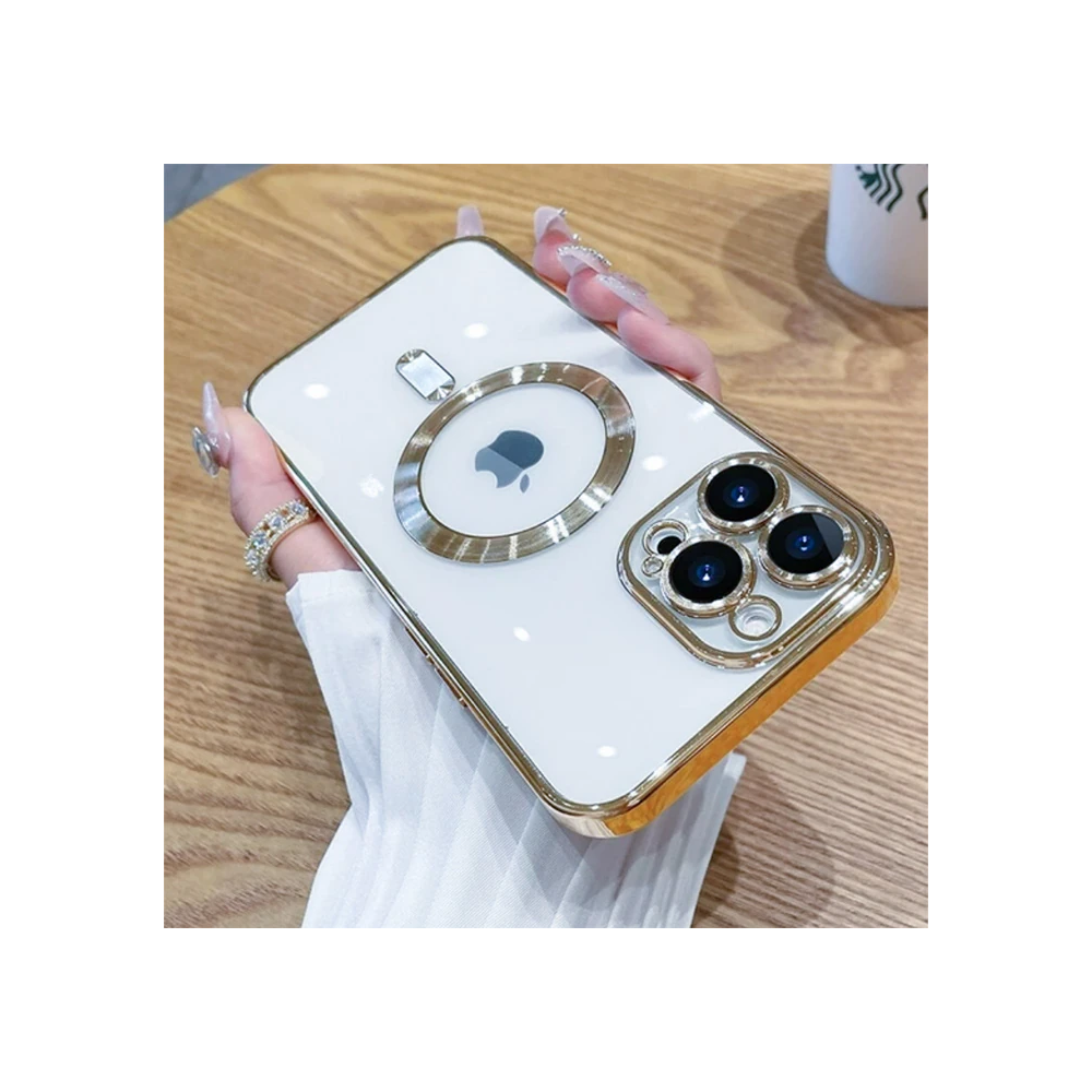 ALLY iPhone 14 Pro 6.1inç Renkli Kenar Lazer Çerçeveli Magsafe Uyumlu 