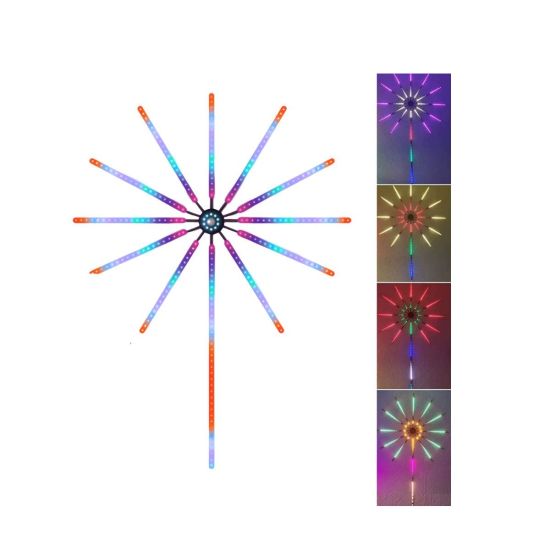 Modüler RGB LED Duvar Işığı Havai Fişek Efektli Uzaktan Kumandalı