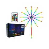 Akıllı RGB LED Havai Fişek Duvar Lambası Kumandalı ve Uygulama Kontrol