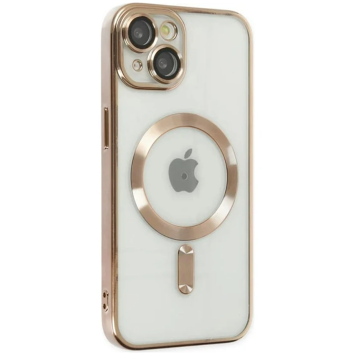ALLY iPhone 14 6.1inç Renkli Kenar Lazer Çerçeveli Magsafe Uyumlu Sili