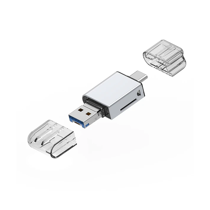 ALLY USB 3.0+Type-c+Lightning Sd Kart Okuyucu - Hızlı Card Reader