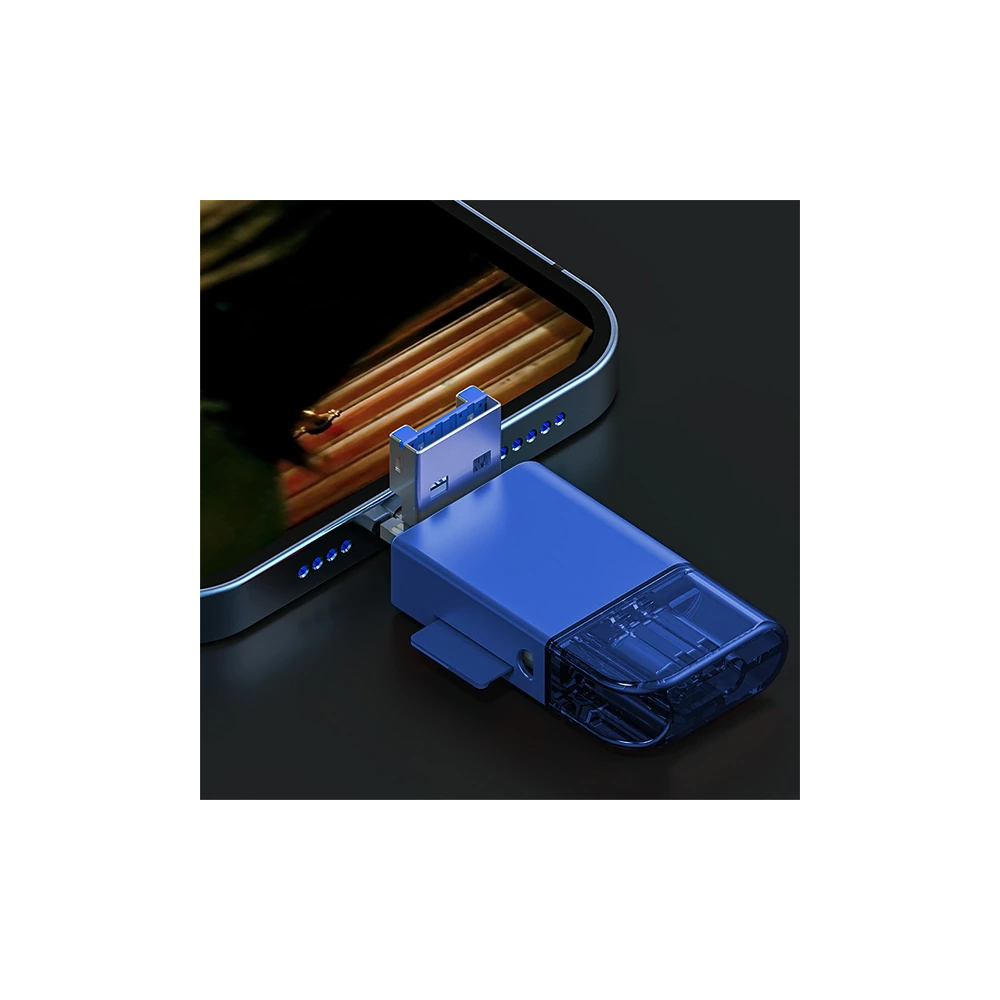 ALLY USB 3.0+Type-c+Lightning Sd Kart Okuyucu - Hızlı Card Reader