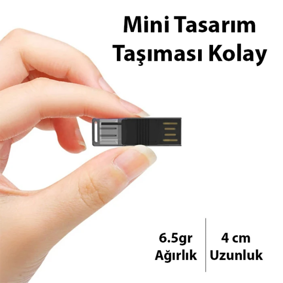 ALLY Type-c Usb C Micro TF Kart Okuyucu - Telefon Tablet Pc-Laptop Bel
