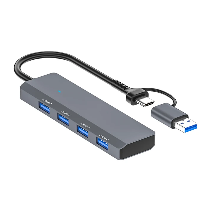 ALLY ADS-305D 4in1 USB/Type-C to 4X USB3.0 HUB Çoğaltıcı Çevirici Dönü