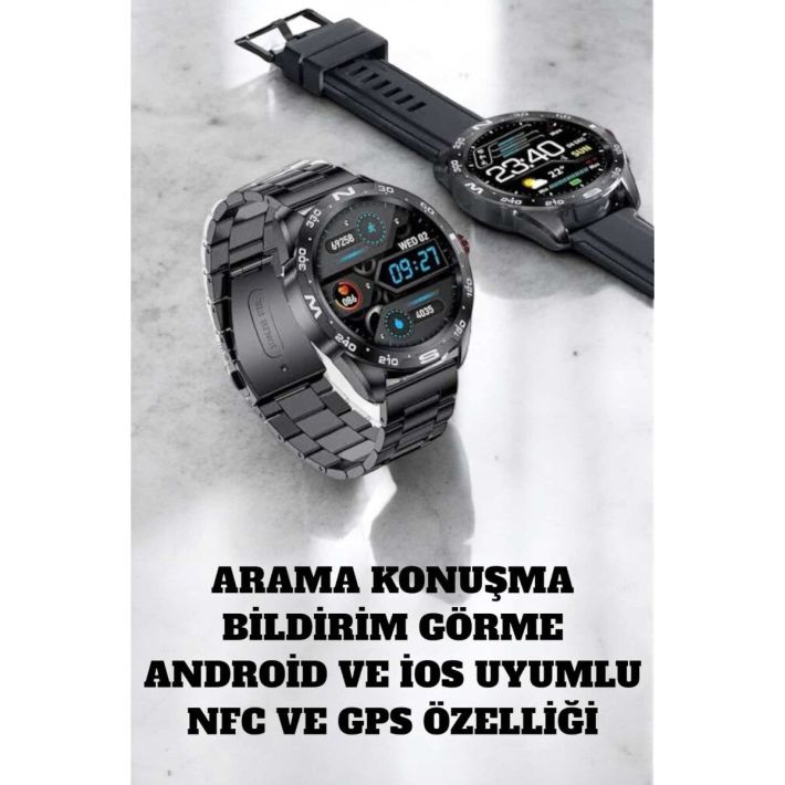 Akıllı Saat Arama Cevaplayan Titreşim Özelliğiyle Bildirim Görebilen