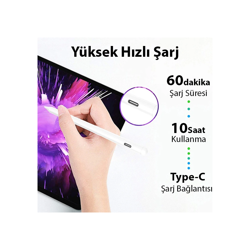 ALLY Universal Active Touch Kapasitif Stylus Tablet-Telefon Dokunmatik