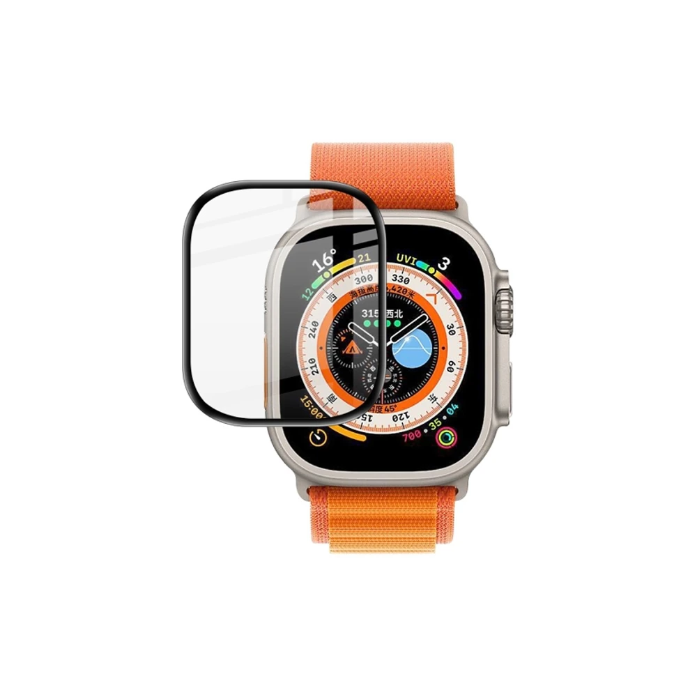 Apple Watch Ultra 49mm 3D Full Kaplama Ekran Koruyucu PET+PMMA