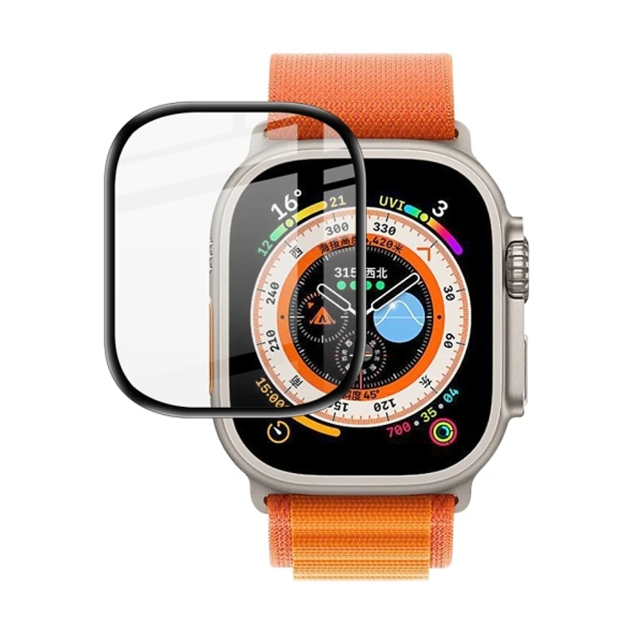 Apple Watch Ultra 49mm 3D Full Kaplama Ekran Koruyucu PET+PMMA