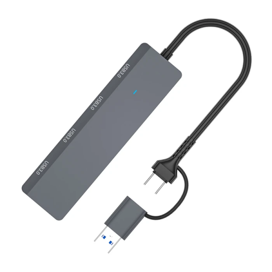 ALLY ADS-305D 4in1 USB/Type-C to 4X USB3.0 HUB Çoğaltıcı Çevirici Dönü