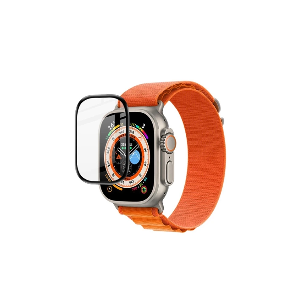 Apple Watch Ultra 49mm 3D Full Kaplama Ekran Koruyucu PET+PMMA
