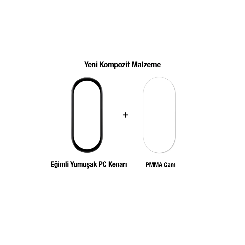 Xiaomi Mi Band 7 3D Full Kaplama Ekran Koruyucu PET+PMMA