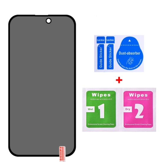 ALLY İPhone 14 Pro 6.1 3D Full Privacy Gizlilik Cam Ekran Koruyucu Ant