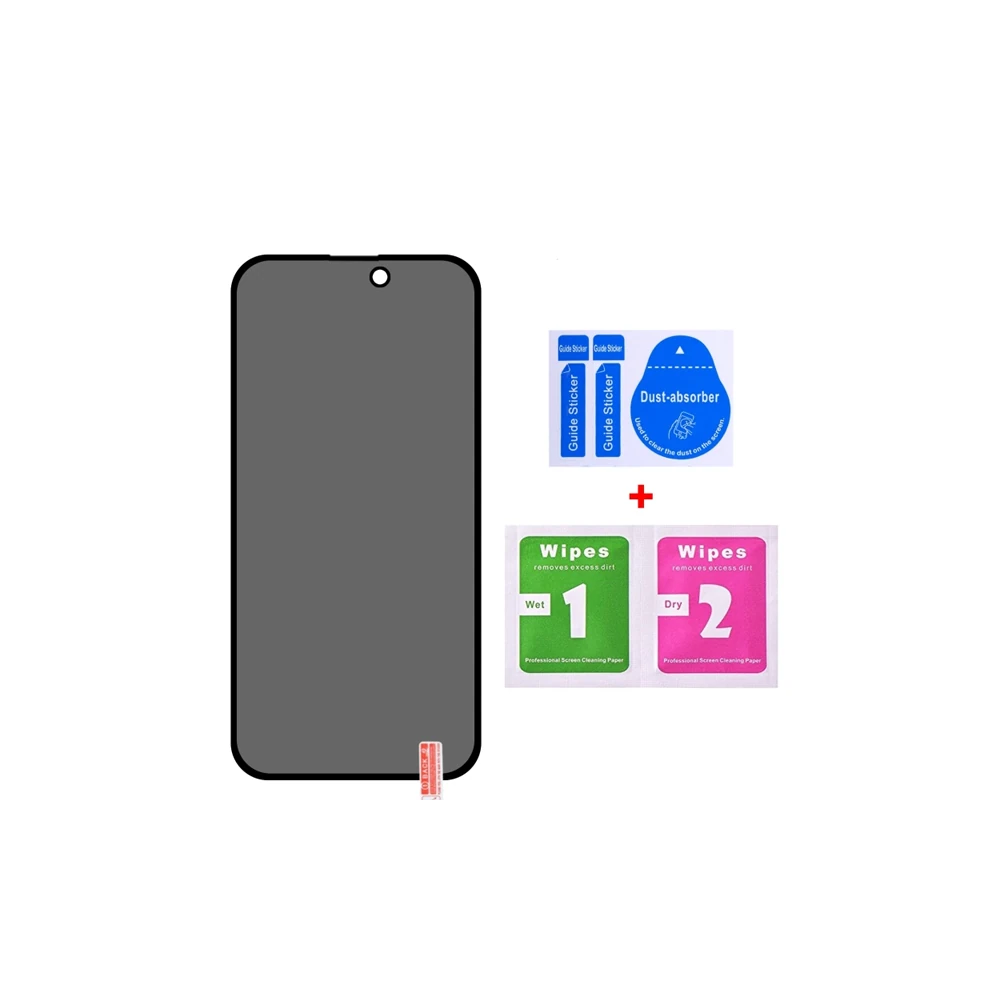 ALLY İPhone 14 Pro 6.1 3D Full Privacy Gizlilik Cam Ekran Koruyucu Ant