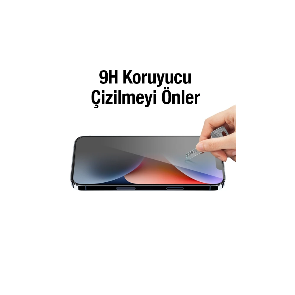 ALLY İPhone 14 Plus 6.7 3D Full Privacy Gizlilik Cam Ekran Koruyucu An