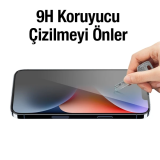 ALLY İPhone 14 Plus 6.7 3D Full Privacy Gizlilik Cam Ekran Koruyucu An