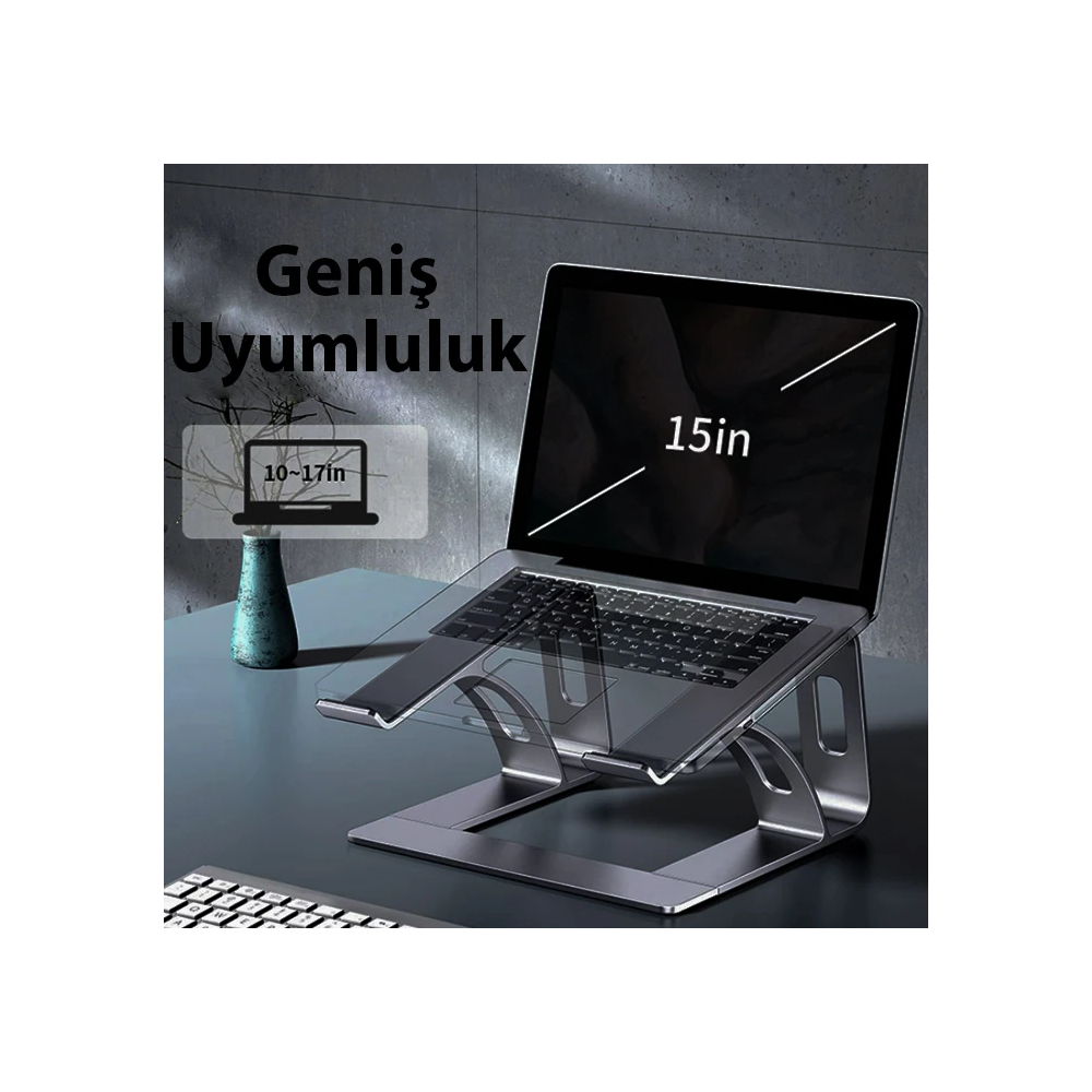 ALLY MC LS653 Premium Ergonomik Alüminyum Laptop-Bilgisayar Standı
