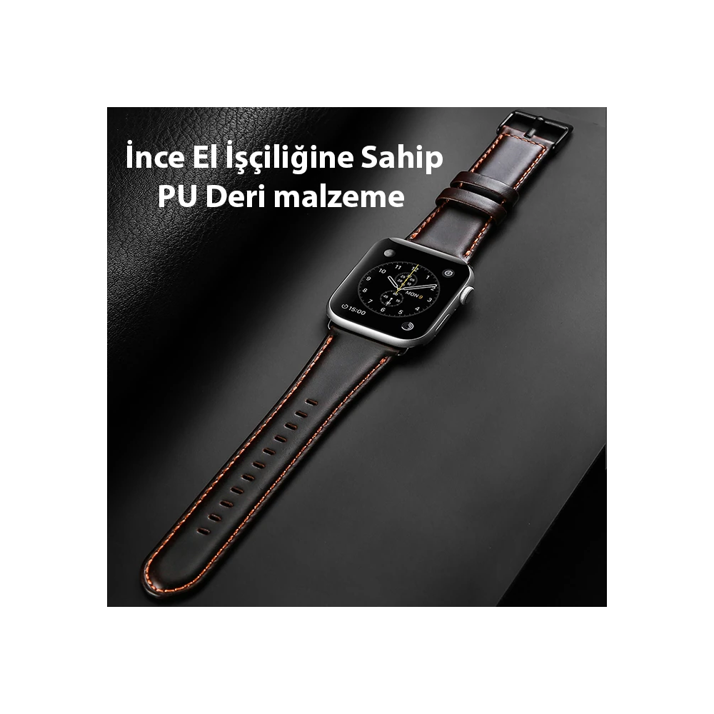 Dux Ducis Apple Watch 38/40/41MM için Business Deri Kayış Kordon