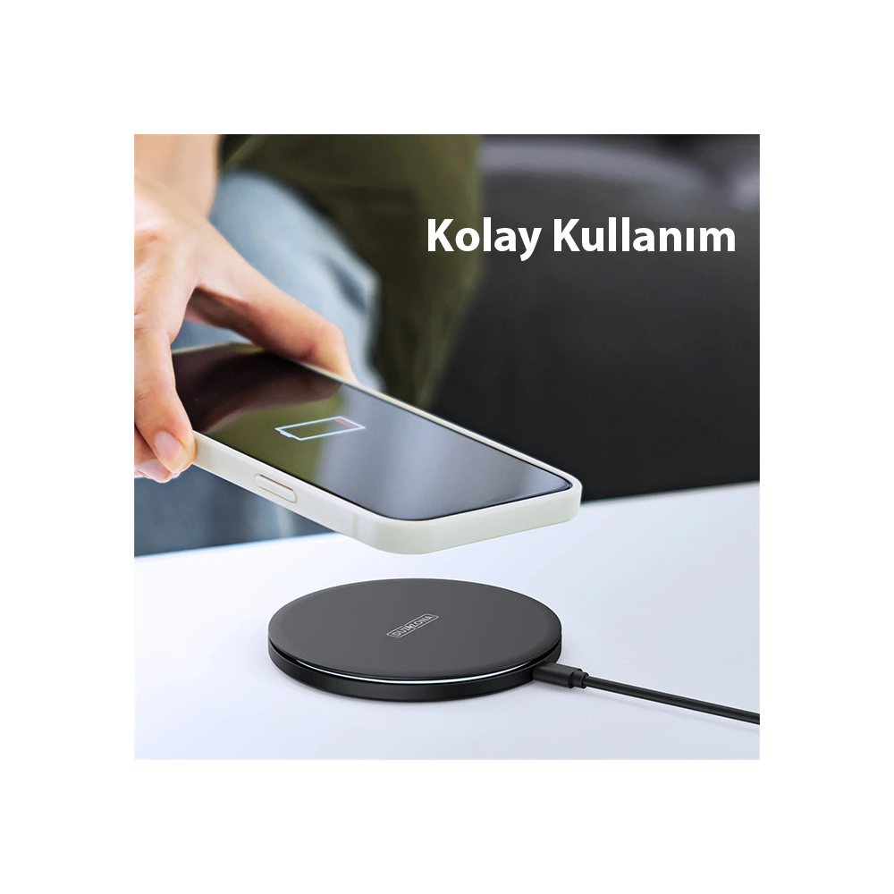 Duzzona W8 15W Masaüstü Wireless Hızlı Kablosuz Şarj Cihazı