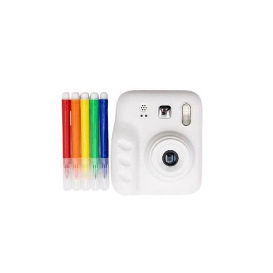 Eğlenceli Baskılı Çocuk Fotoğraf Makinesi Video Çekim 4 Rulo Kağıt 5 K