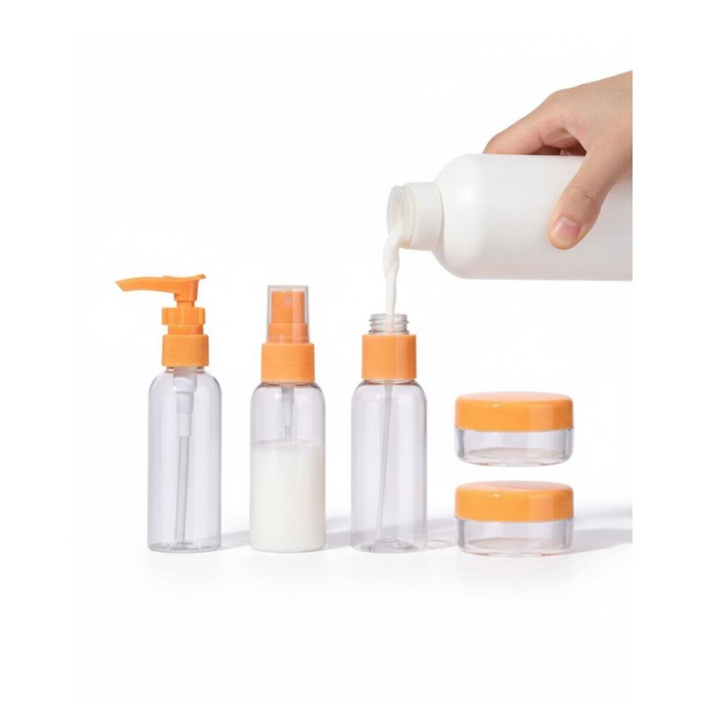 30 ml 5’li Seyahat Şişesi Seti Çantalı Kozmetik Organizer