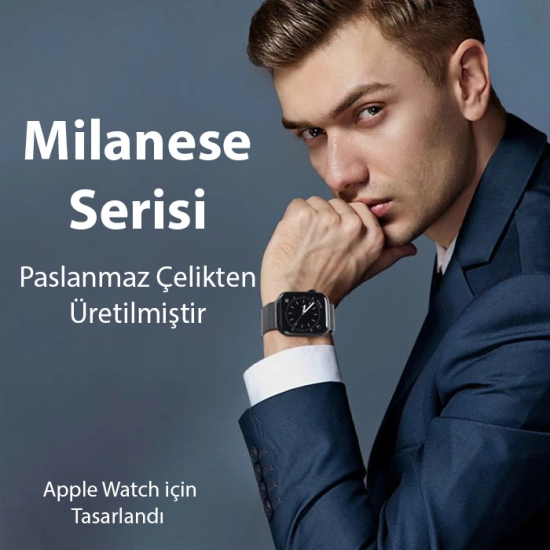 Dux Ducis Apple Watch 38/40/41MM için Milanese Premium Milano Loop Kay