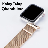Dux Ducis Apple Watch 42/44/45MM için Milanese Premium Milano Loop Kay