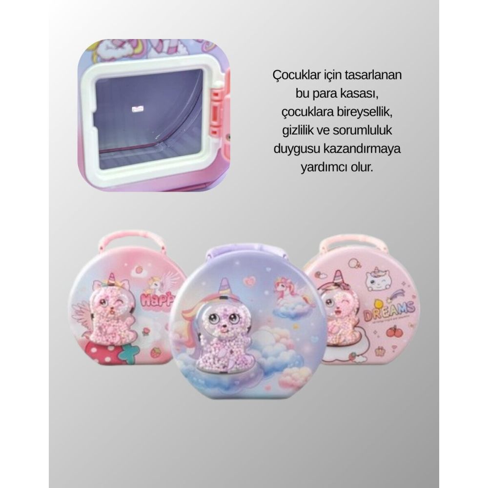 Eğitici Çocuk Para Kasası Kişisel Eşya ve Para Saklama