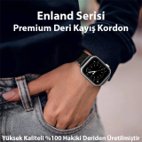 Dux Ducis Apple Watch 42/44/45MM için Enland Serisi Premium Deri Kayış