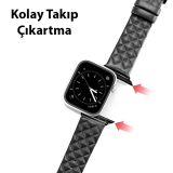Dux Ducis Apple Watch 42/44/45MM için Enland Serisi Premium Deri Kayış