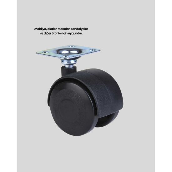 4 cm Kilitsiz Masa Ayağı Tekli Sessiz ve Akıcı Hareket
