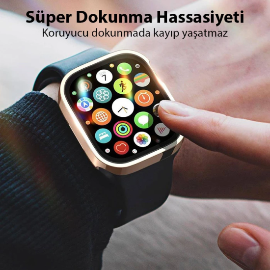Dux Ducis Hamo Series Apple Watch 45mm için Hard PC Full Koruma Sert A