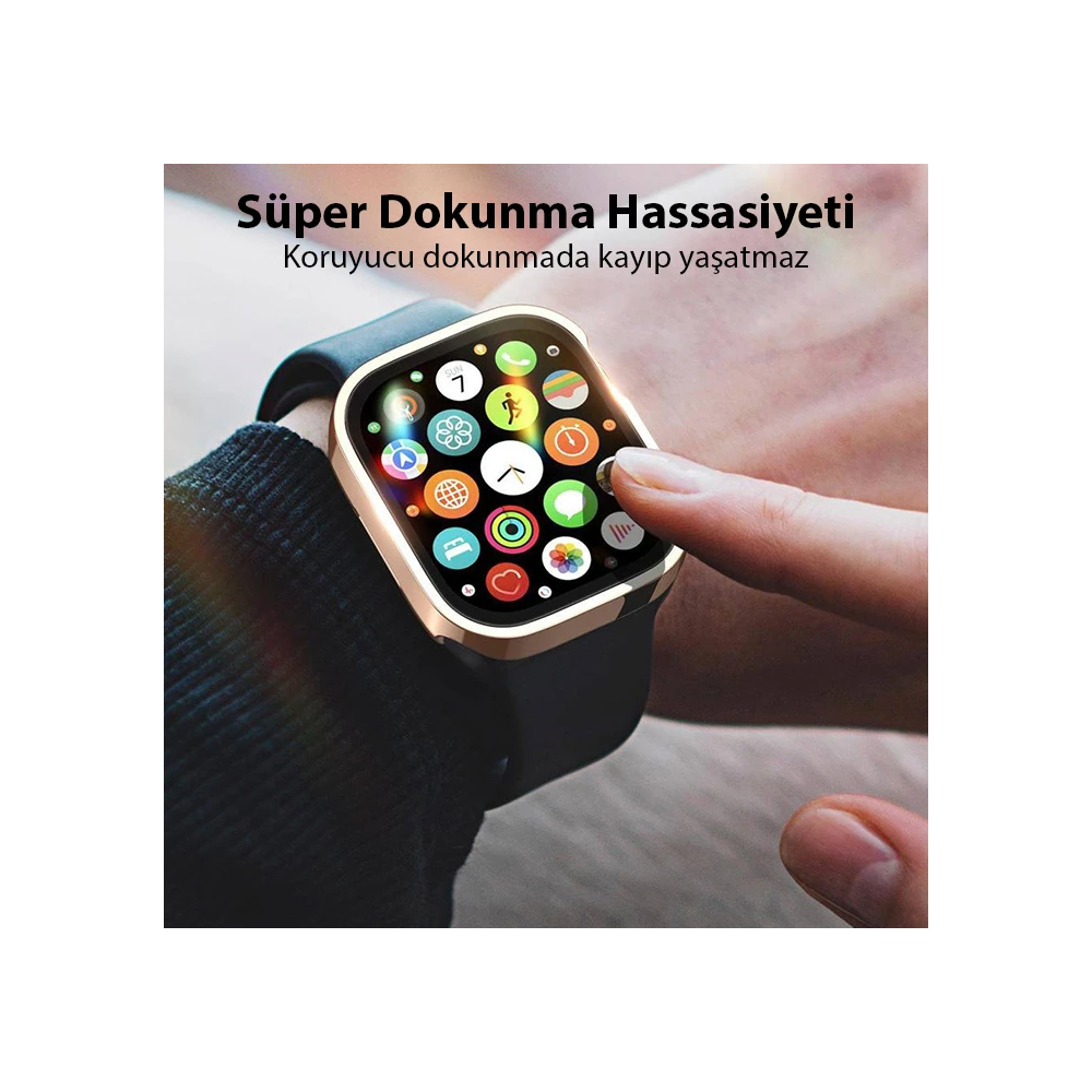 Dux Ducis Hamo Series Apple Watch 45mm için Hard PC Full Koruma Sert A