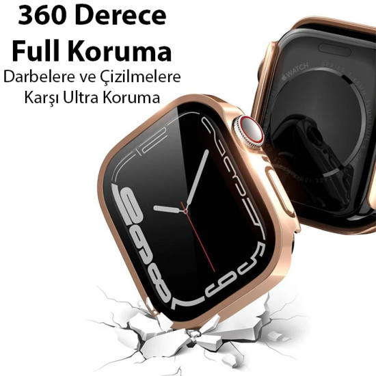 Dux Ducis Hamo Series Apple Watch 45mm için Hard PC Full Koruma Sert A