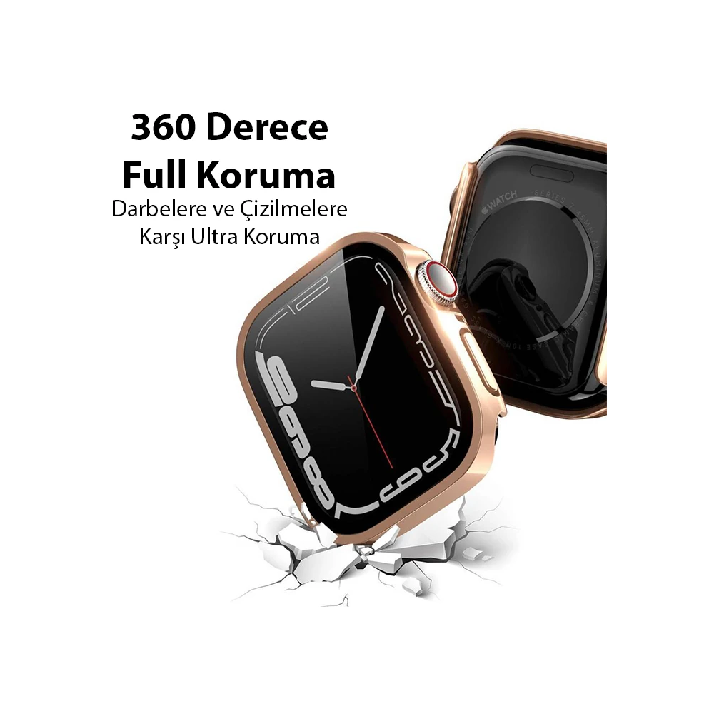 Dux Ducis Hamo Series Apple Watch 45mm için Hard PC Full Koruma Sert A