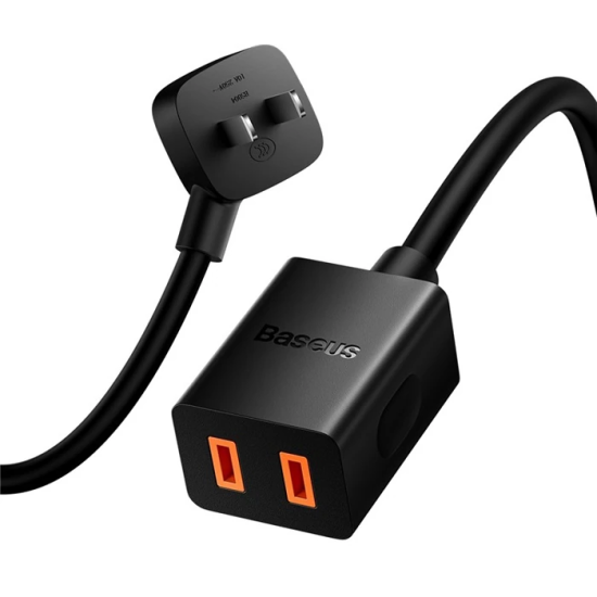 BASEUS PowerCombo Mini Power Strip 1AC 10 m Güç Kablosu /EU + UK Fiş A