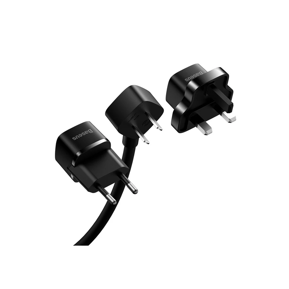 BASEUS PowerCombo Mini Power Strip 1AC 10 m Güç Kablosu /EU + UK Fiş A