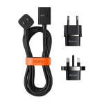 BASEUS PowerCombo Mini Power Strip 1AC 10 m Güç Kablosu /EU + UK Fiş A