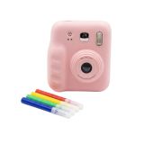 Mini Çocuk Kamerası Fotoğraf Video Çekim 4 Rulo Baskı Kağıdı ve 5 Kale