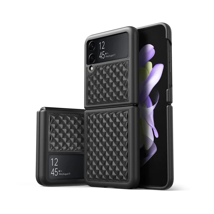 Dux Ducis Venice Series Samsung Galaxy Z Flip3 5G için Premium Deri Kı