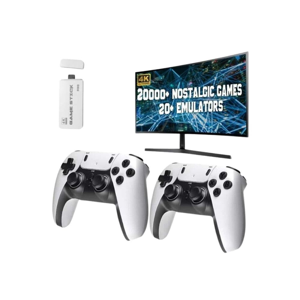 3D 4K HD 2.4G Game Stick 4K Ultra Hd Oyun Konsolu Çift Kollu