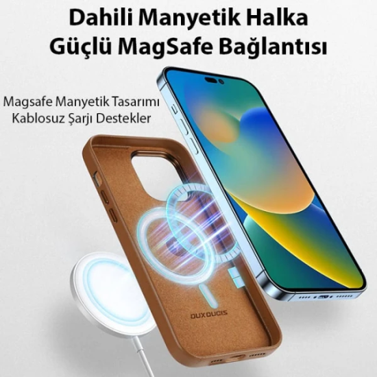 Dux Ducis Grit Series iPhone 14 Pro Max 6.7inç Premium MagSafe Uyumlu 