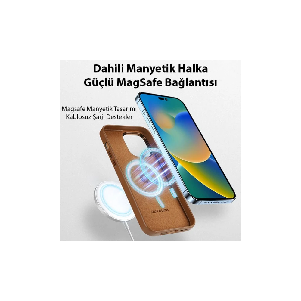 Dux Ducis Grit Series iPhone 14 Pro Max 6.7inç Premium MagSafe Uyumlu 